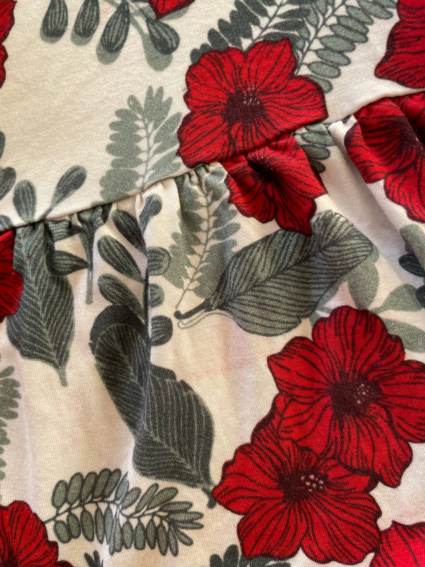 SALE Red Hibiscus Bamboo Pajama